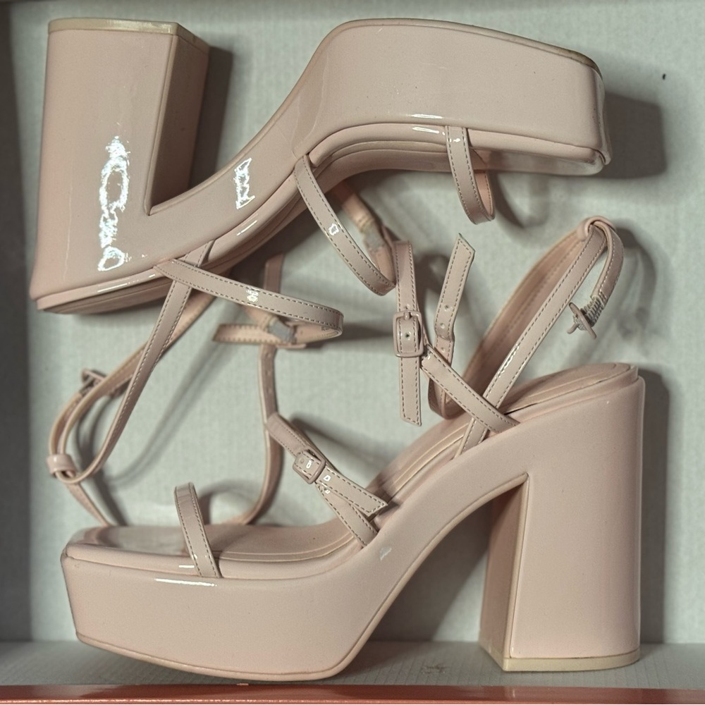 Gianni Bini Blush Platform Heels